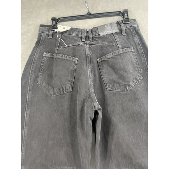 Free People Lucky You Barrel Midrise Jeans Size 26 Soundwave - Picture 6 of 10